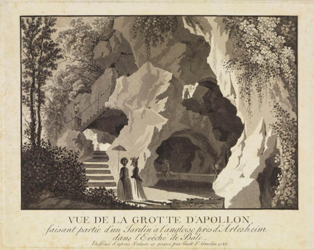 Friedrich Wilhelm Gmelin - Arlesheim bei Basel: sogenannte Eremitage, Ansicht der Apollo-Grotte