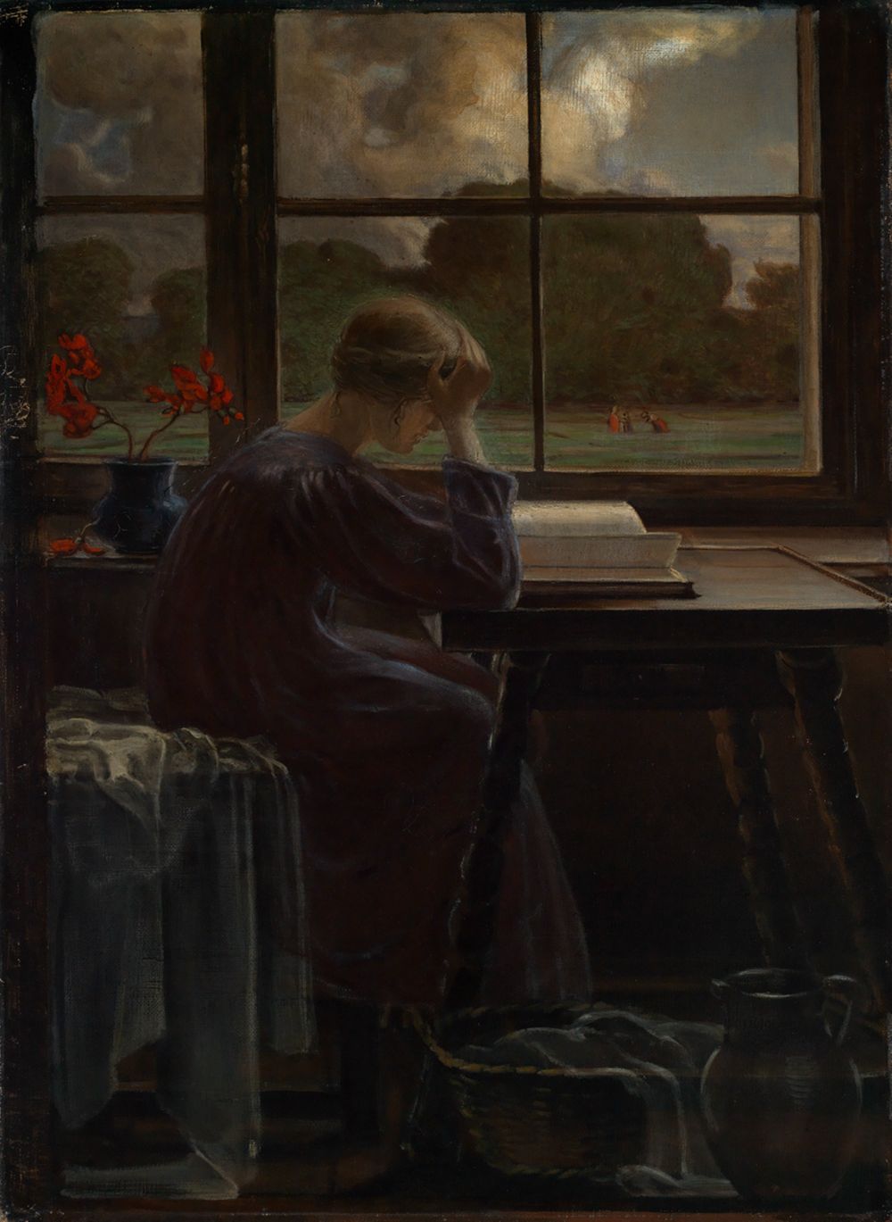 Maria Heyck-Jensen - Lesendes Mädchen