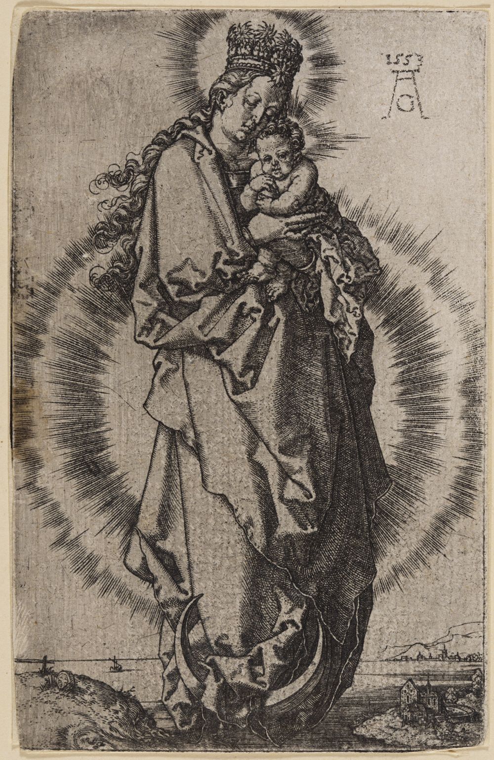 Heinrich Aldegrever - Maria mit Kind, stehend