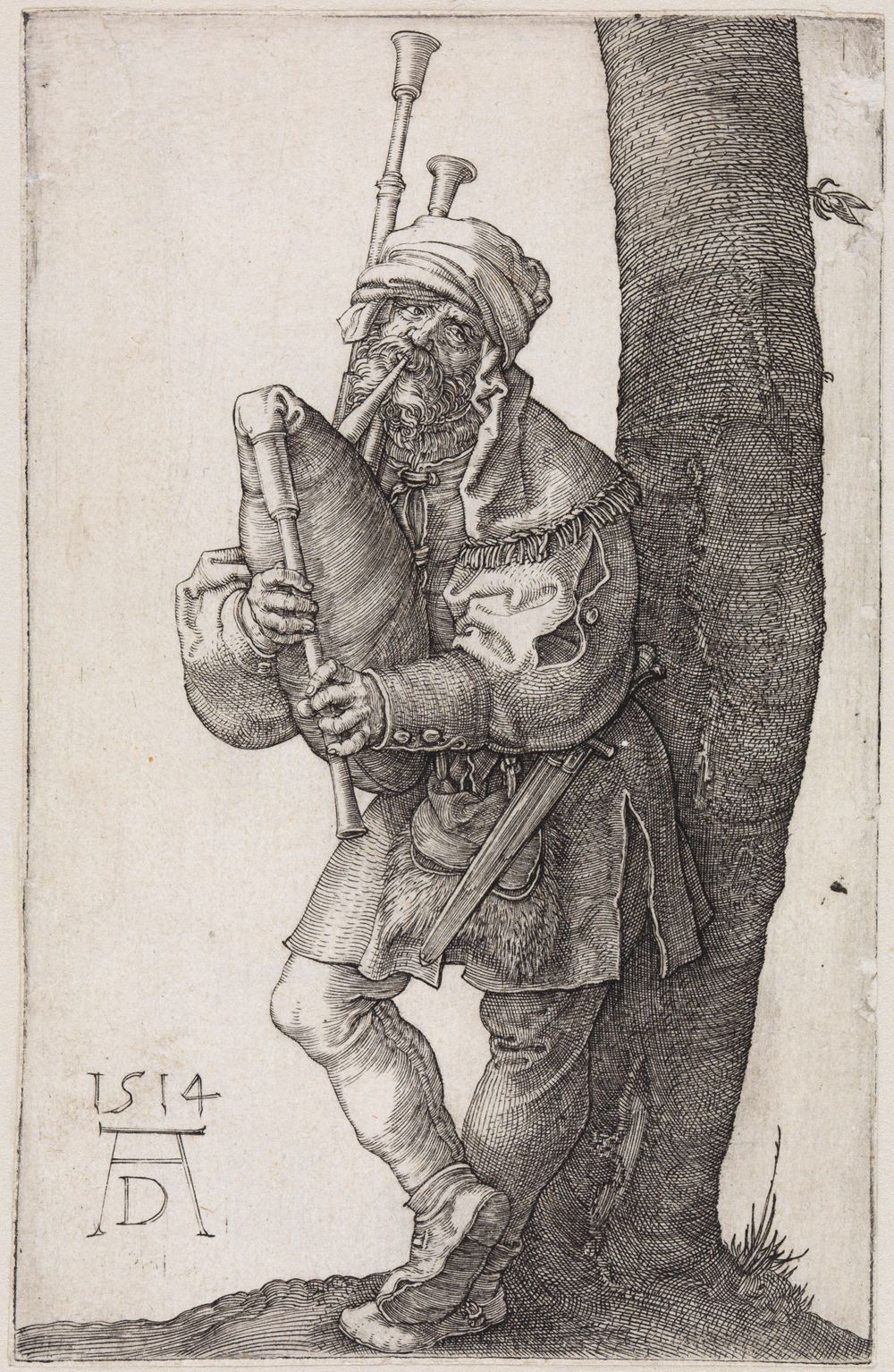 Albrecht Dürer - Der Dudelsackpfeifer