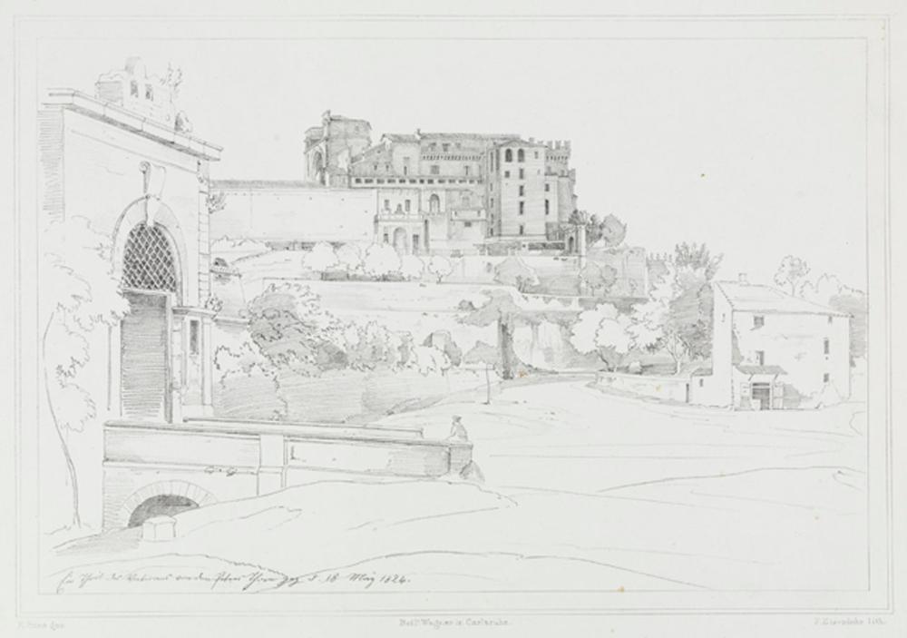 Friedrich Eisenlohr - Rom, der Vatikan von Norden