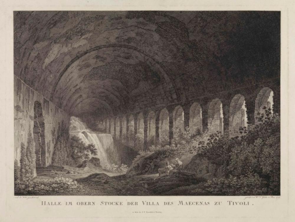 Friedrich Wilhelm Gmelin - Tivoli, Villa des Maecenes (oberer Stock)