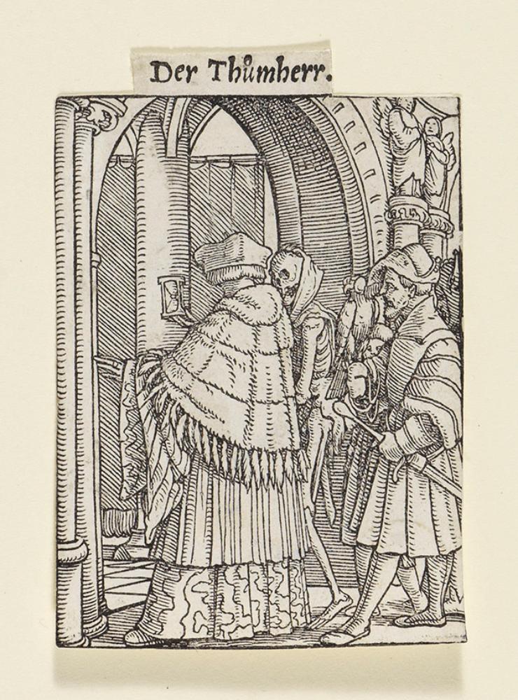 Hans Holbein (1497) - Der Domherr (Totentanz)