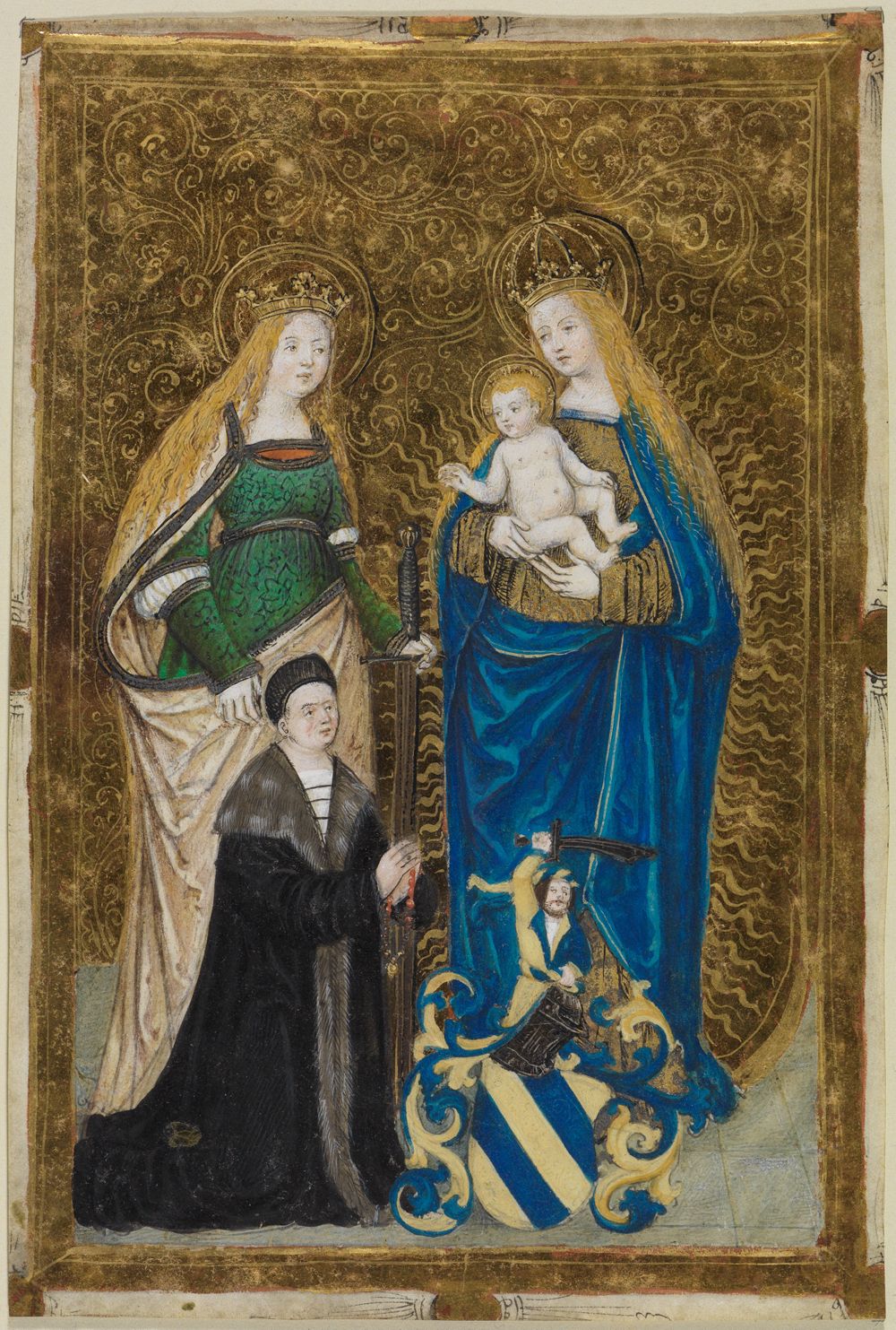 Leonhard Beck (zugeschrieben) - Maria mit Kind und der Hl. Katharina mit Stiftern