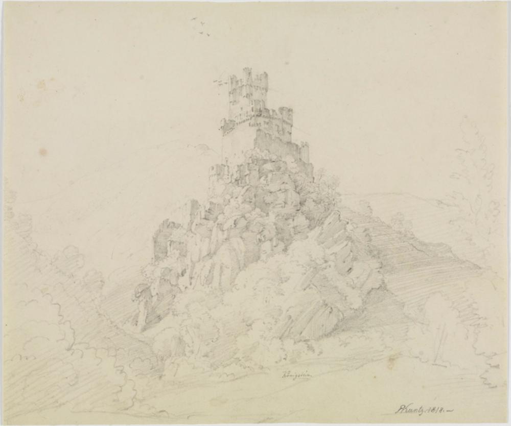 Rudolph Kuntz - Mittelalterliche Burg auf steiler Anhöhe
