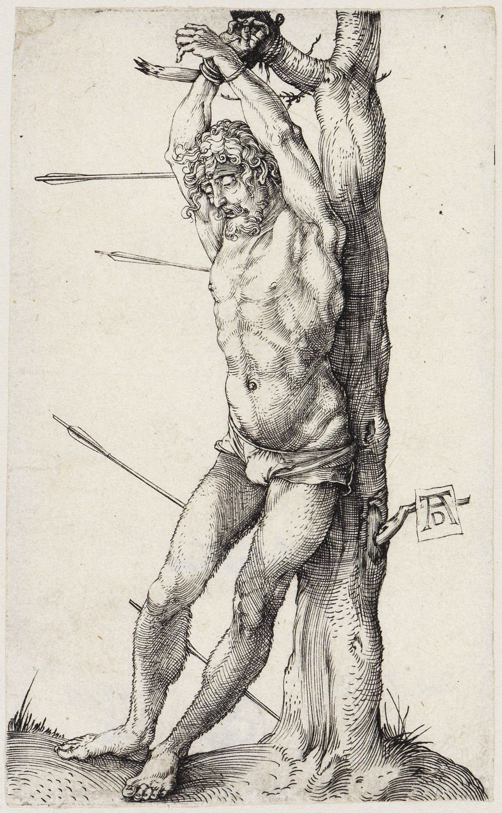 Albrecht Dürer - Der heilige Sebastian am Baume