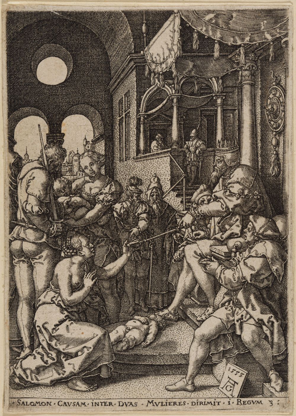 Heinrich Aldegrever - Das Urteil Salomonis