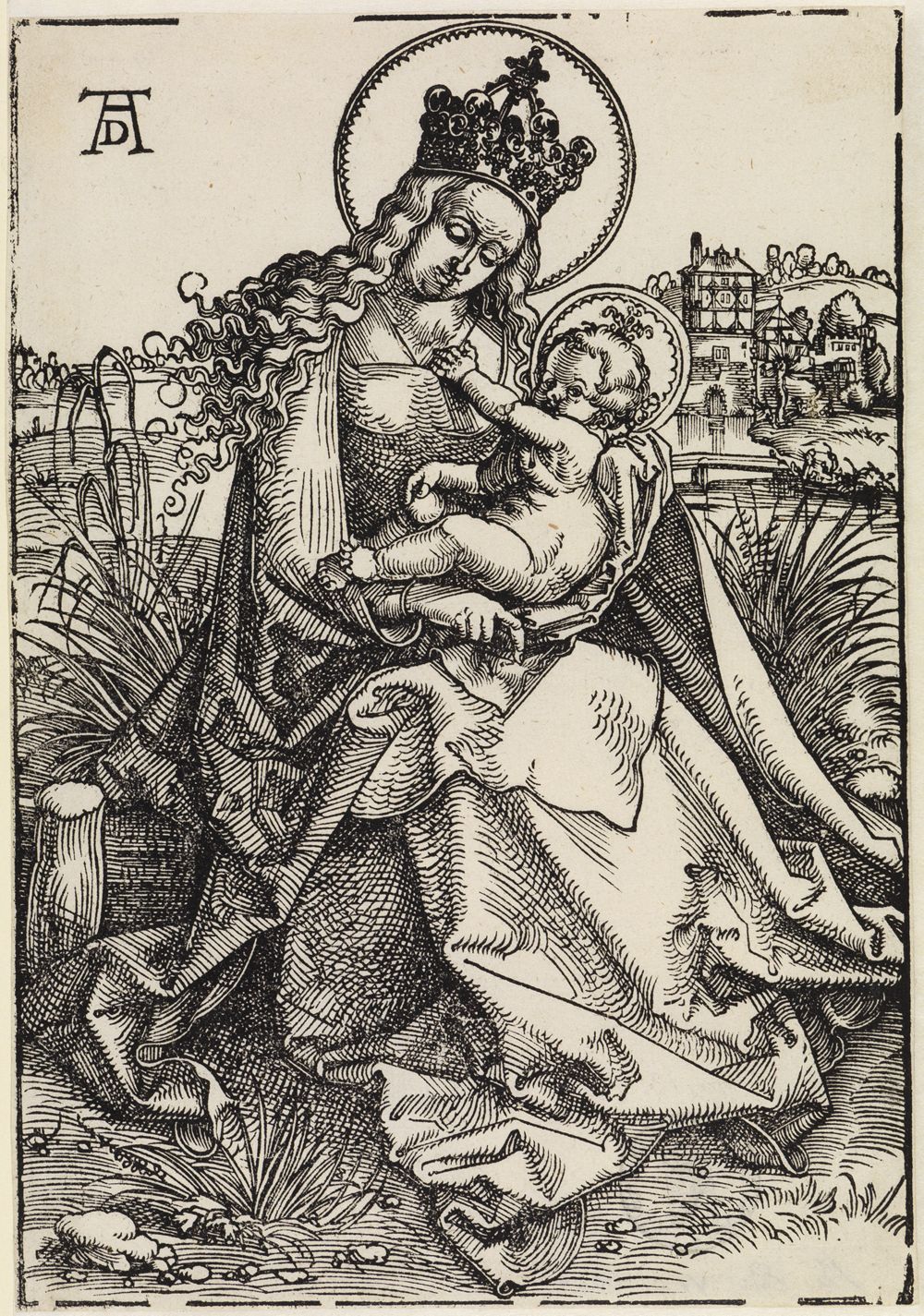 Hans Baldung - Maria auf der Rasenbank