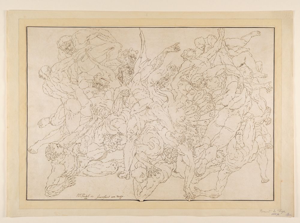 Johann Gottlieb Prestel - Der Engelsturz