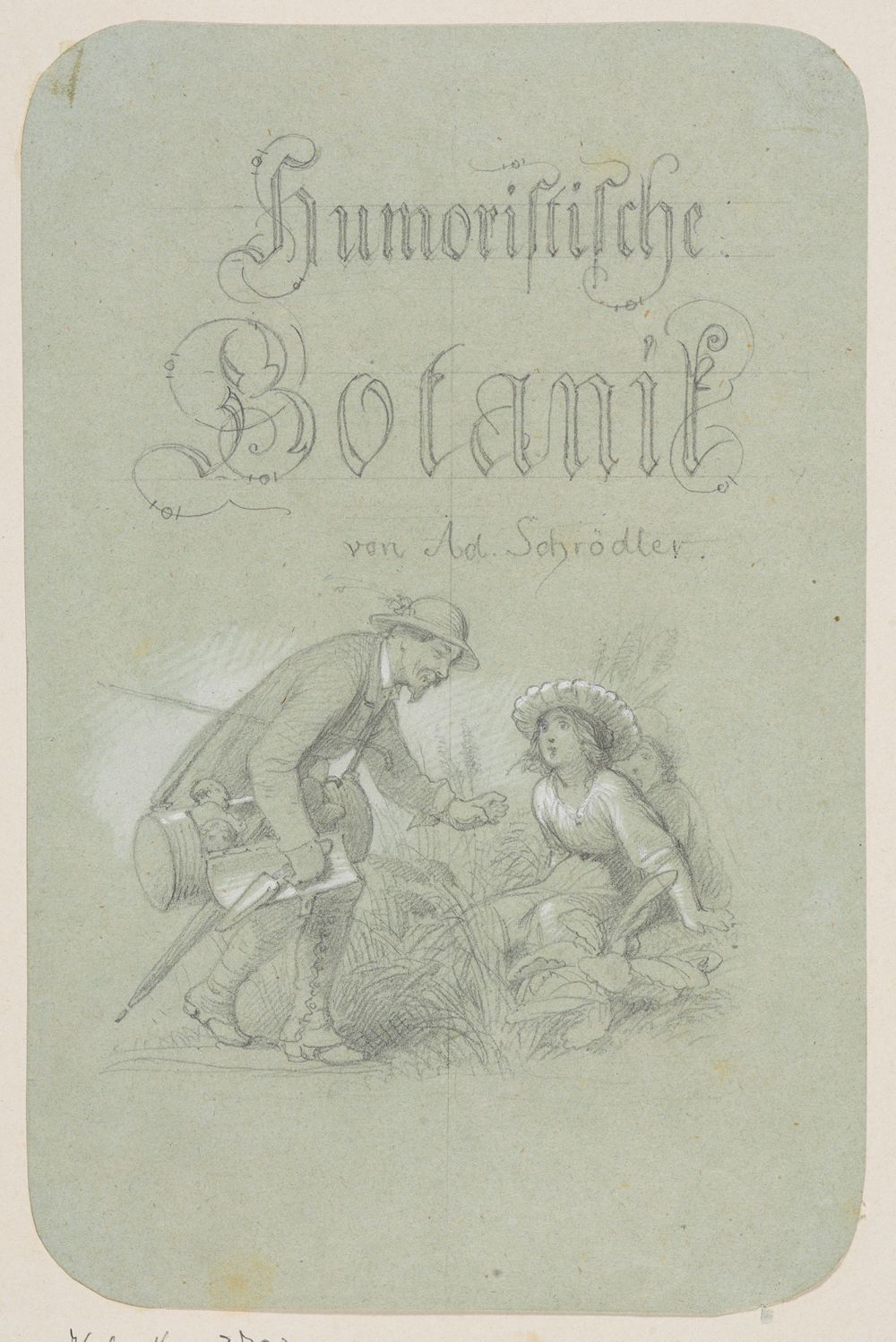 Adolf Schrödter - Titelblatt für das Illustrierte Kräuterbuch