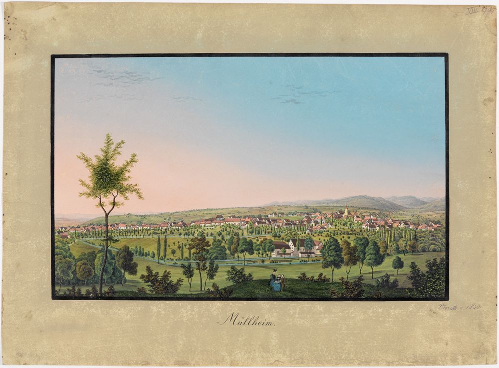 Johann Martin Morath - Blick von Süden auf Müllheim