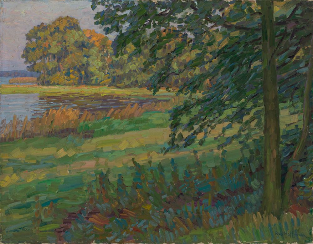 Robert Hoffmann (1868) - Bäume am Wasser