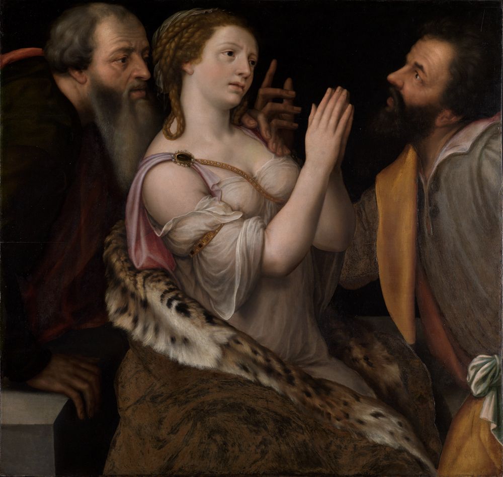 Michiel Coxcie (1497) - Susanna und die beiden Alten