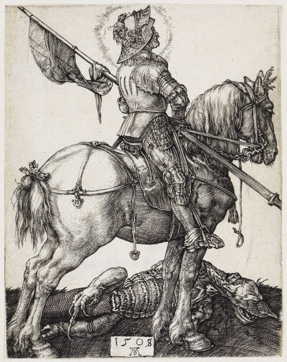 Albrecht Dürer - Der heilige Georg zu Pferd