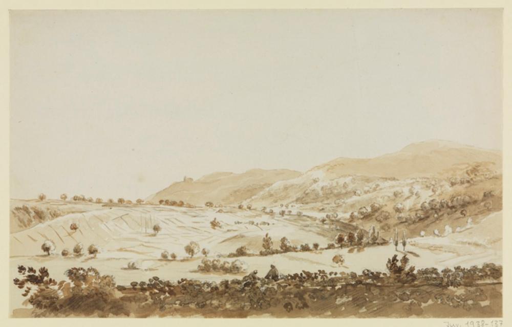 Ferdinand Kobell - Hügellandschaft bei Deidesheim