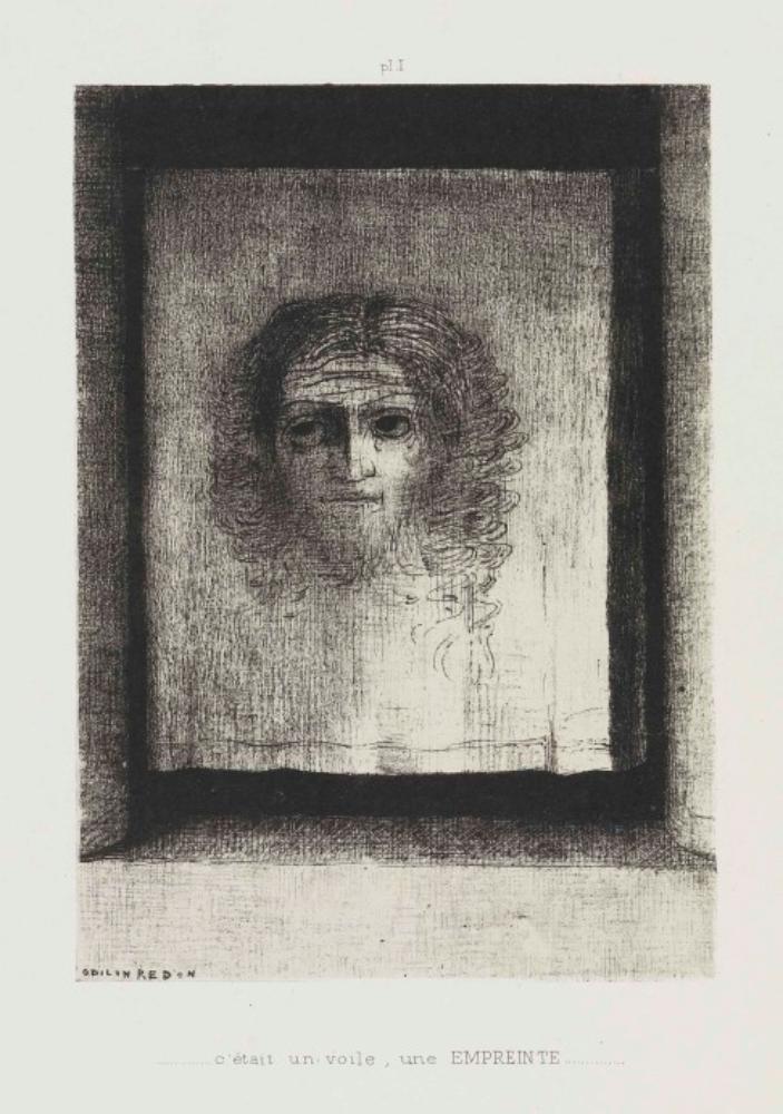 Odilon Redon - C´était un voile ..., pl. 1