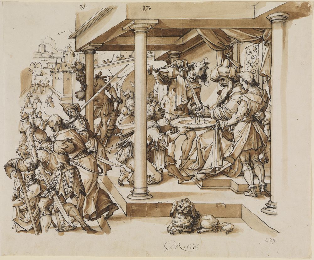 Christoph Murer - Entwurf für ein Mittelbild mit der Handwaschung des Pilatus