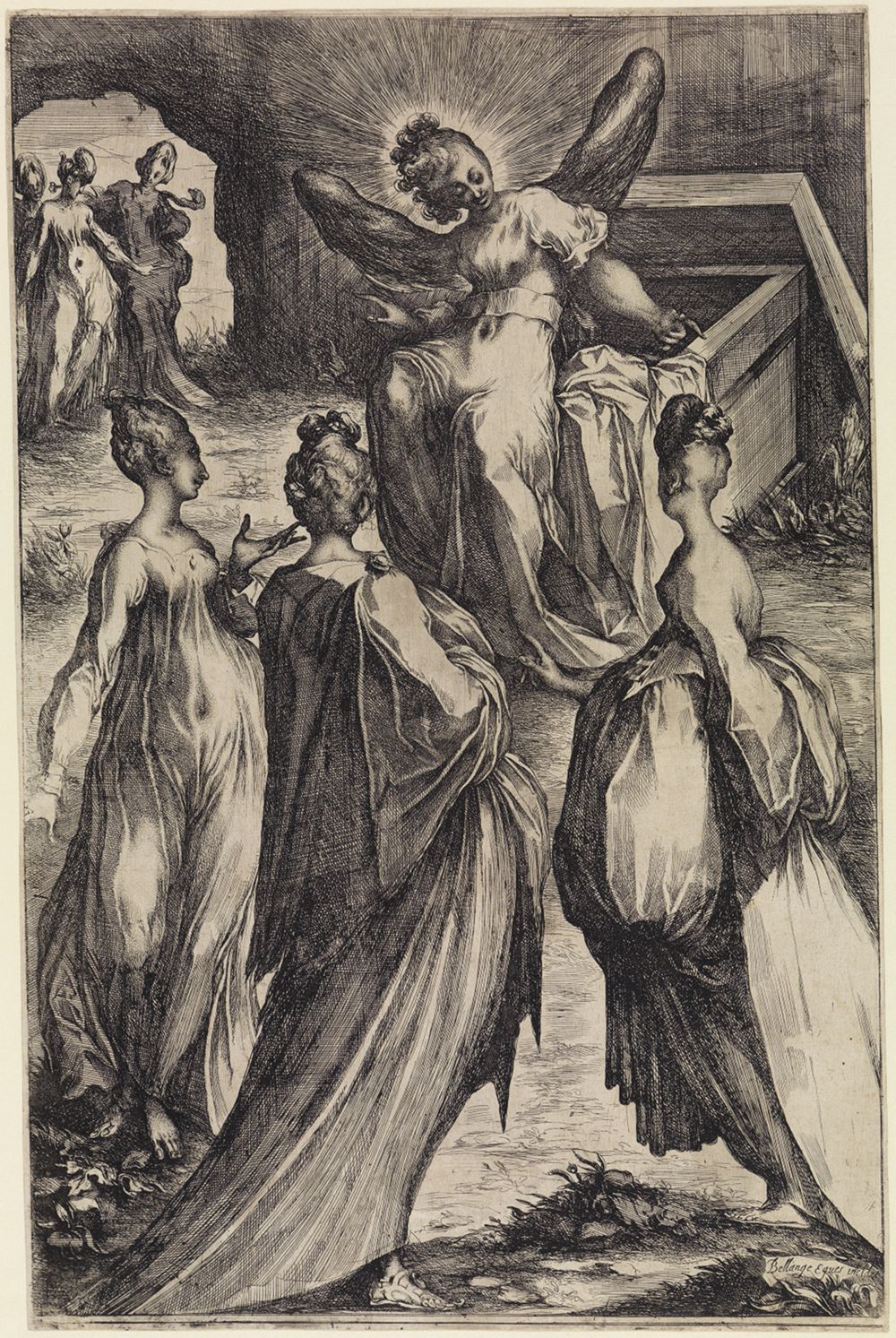 Jacques Bellange - Die drei Marien am Grabe Christi