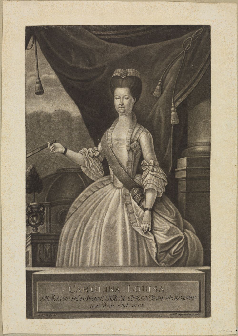 August Hermann Jakob Degmair - Karoline Luise von Hessen Darmstadt, Markgräfin von Baden 1723-1783