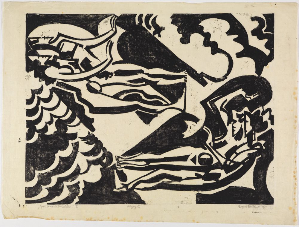 August Babberger - Zwei Paare in der Natur, Blatt I