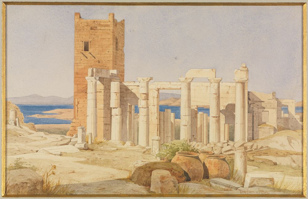 Josef Wilhelm Durm - Die Propyläen der Akropolis zu Athen von Osten