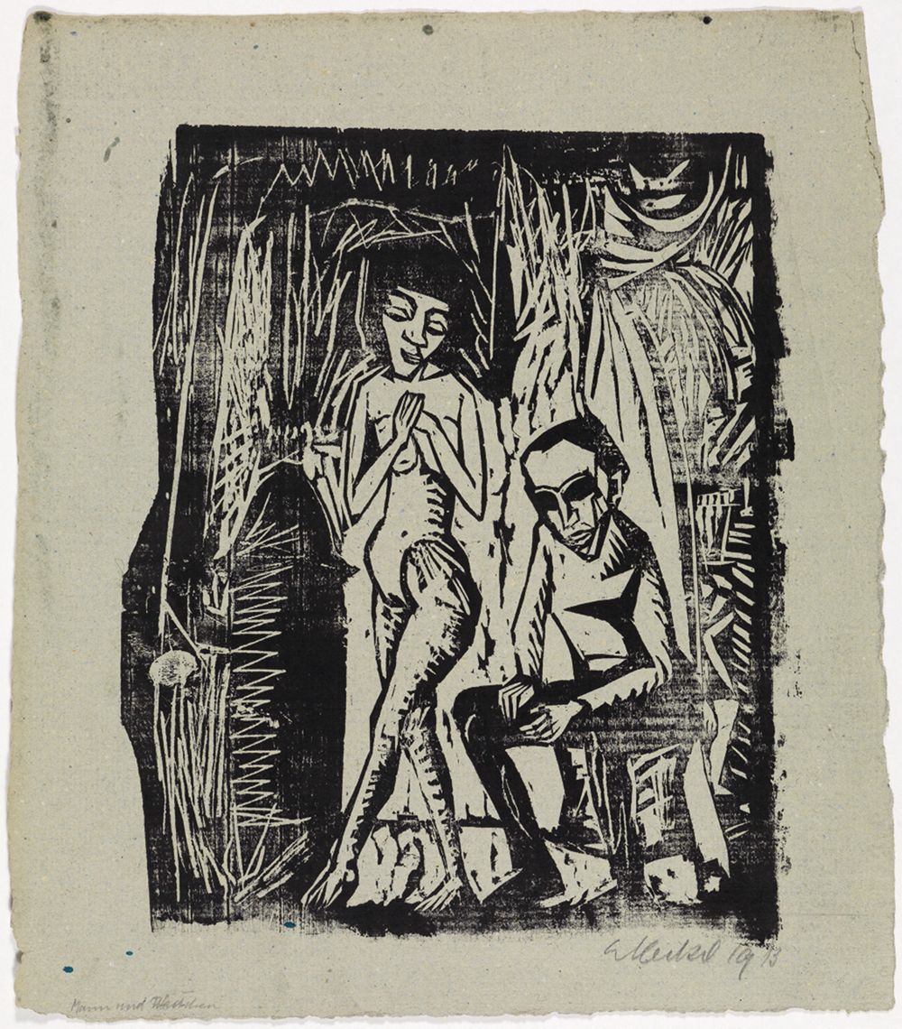 Erich Heckel - Mann und Mädchen