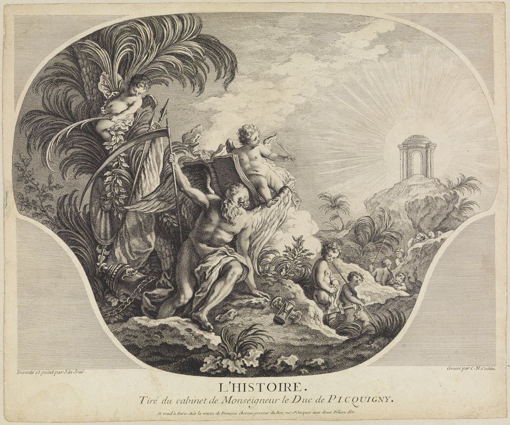 Charles Nicolas Cochin (1688) - Die Geschichtsschreibung