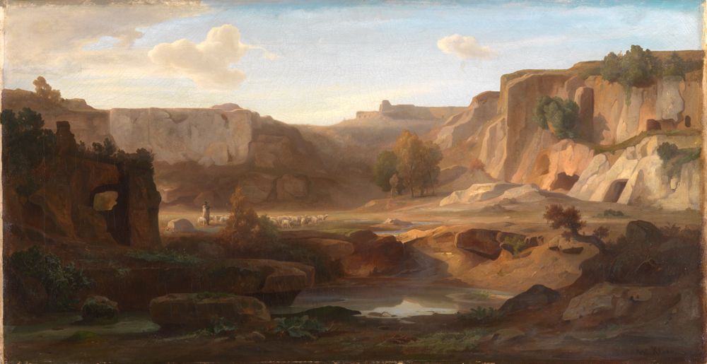 Wilhelm Klose - Etrurische Felsengräber bei den Ruinen von Falerii