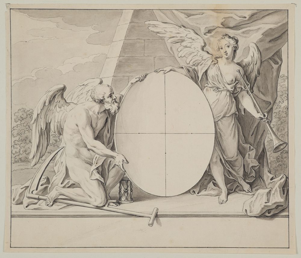 Johannes Esaias Nilson - Chronos und Fama