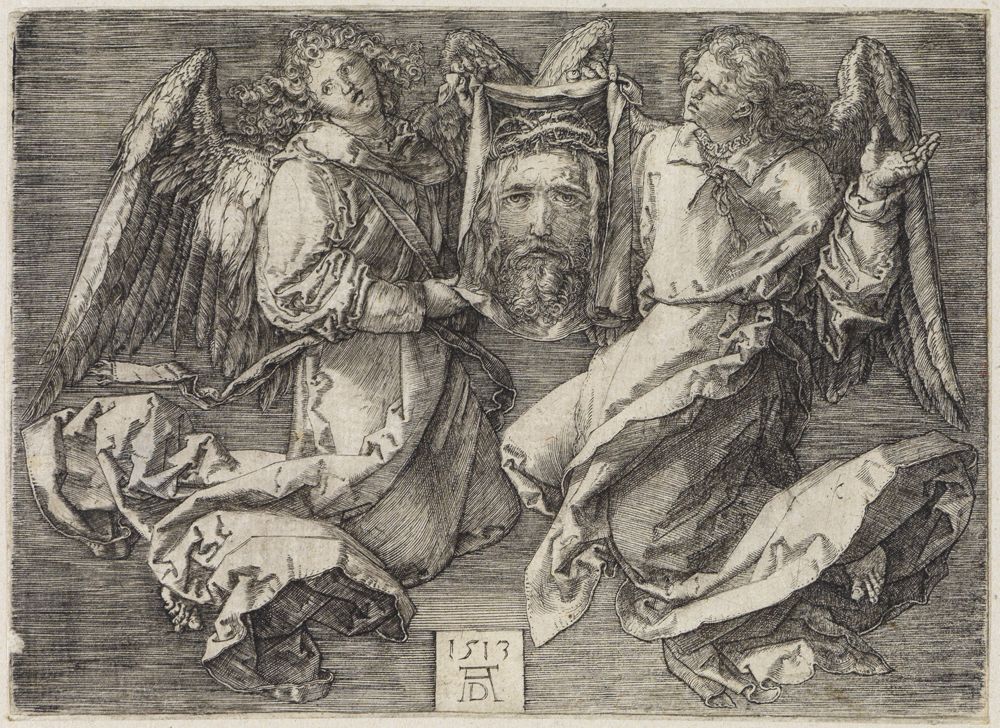Albrecht Dürer - Das Schweißtuch, von zwei Engeln gehalten