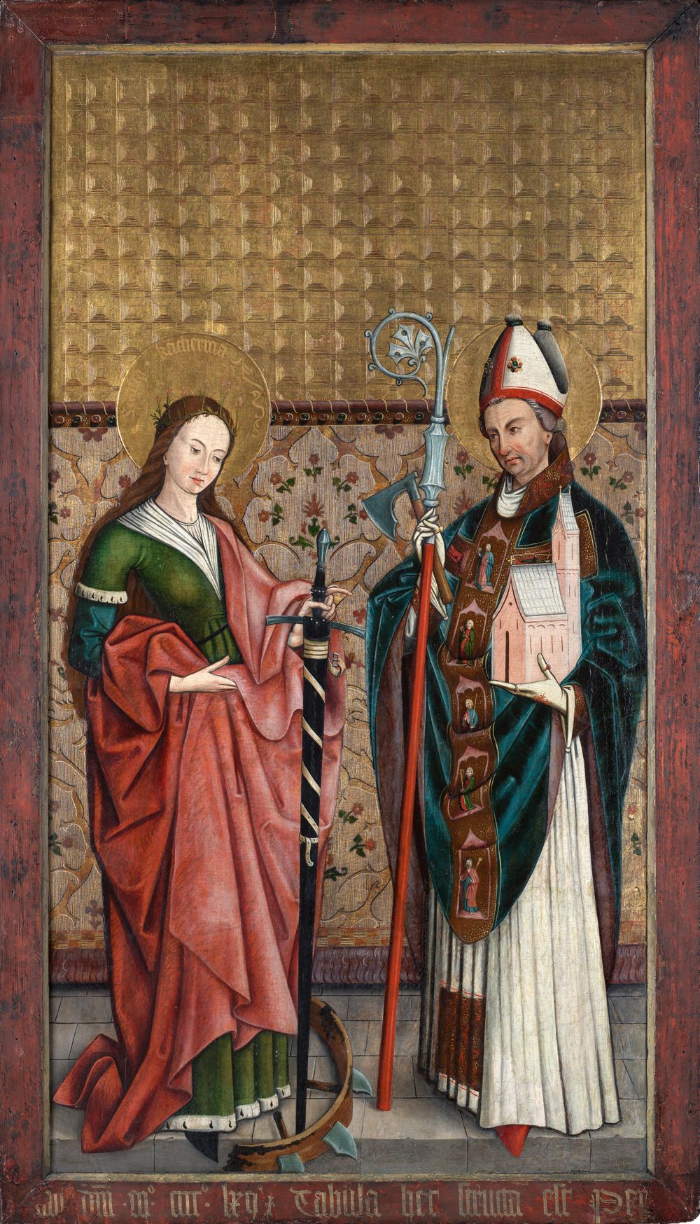 Hans Strigel (1450) - Die Heiligen Katharina und Wolfgang
