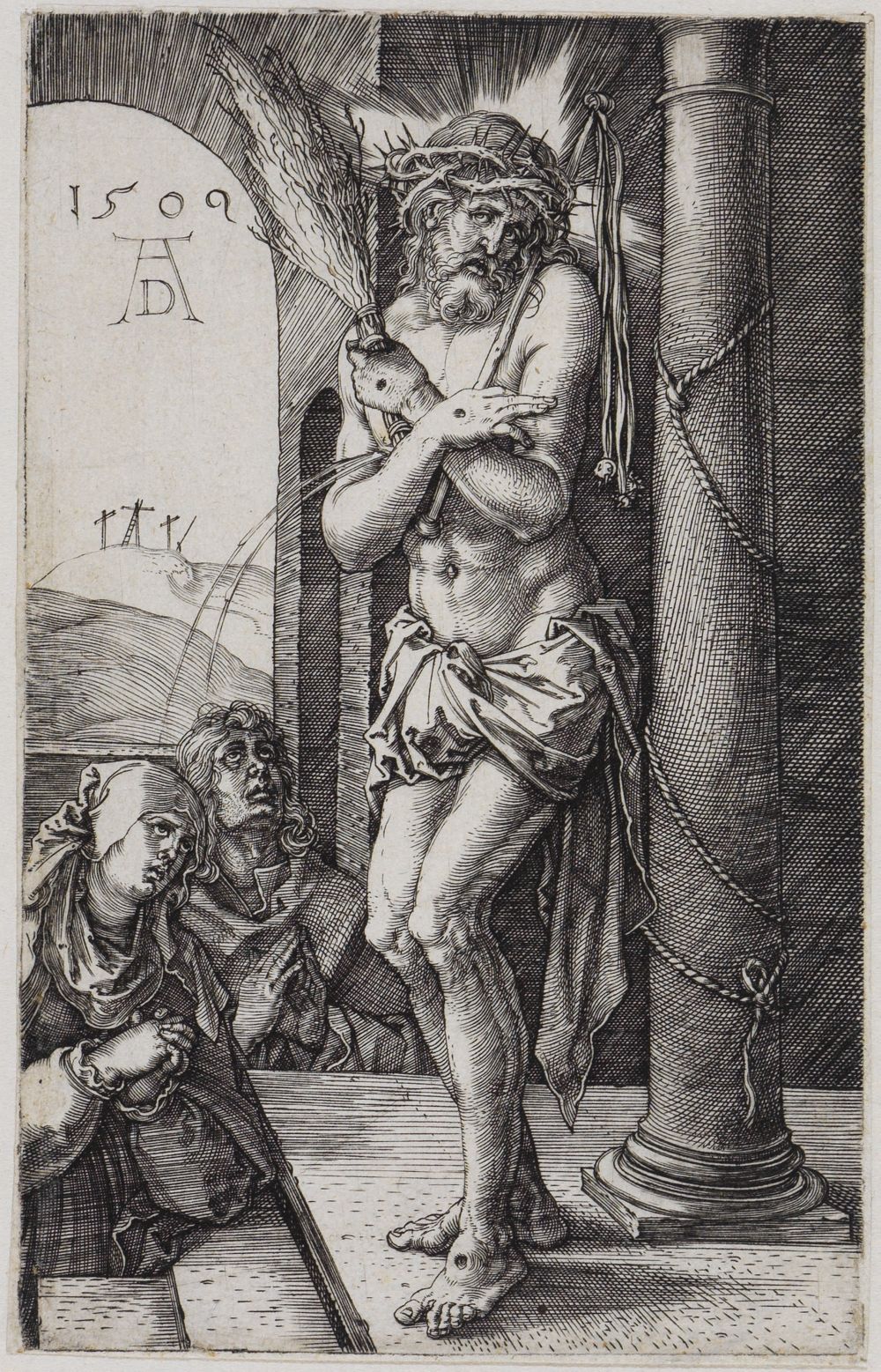 Albrecht Dürer - Der Schmerzensmann vor Maria und Johannes