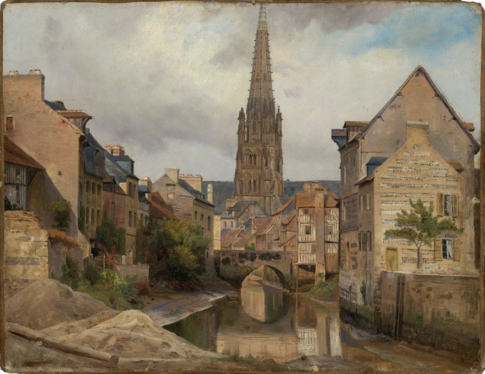Johann Wilhelm Schirmer - Harfleur bei Le Havre (Blick auf Saint Martin)