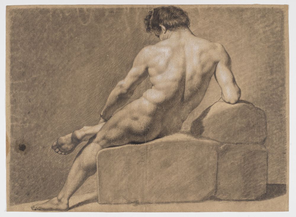 Philipp Jakob Becker - (13 Blätter mit verschiedenen Aktstudien nach A. R. Mengs, Blatt 3)