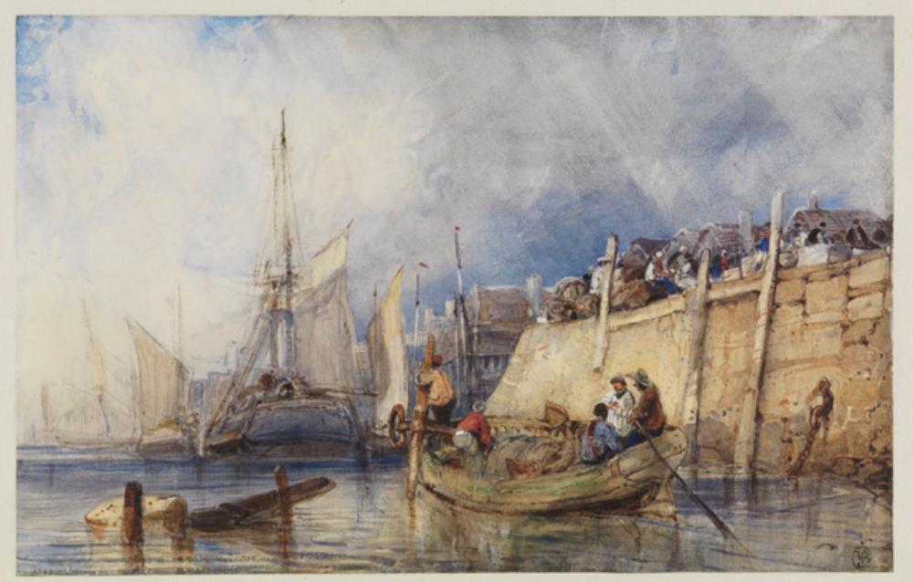 Eugène Isabey - Hafenansicht