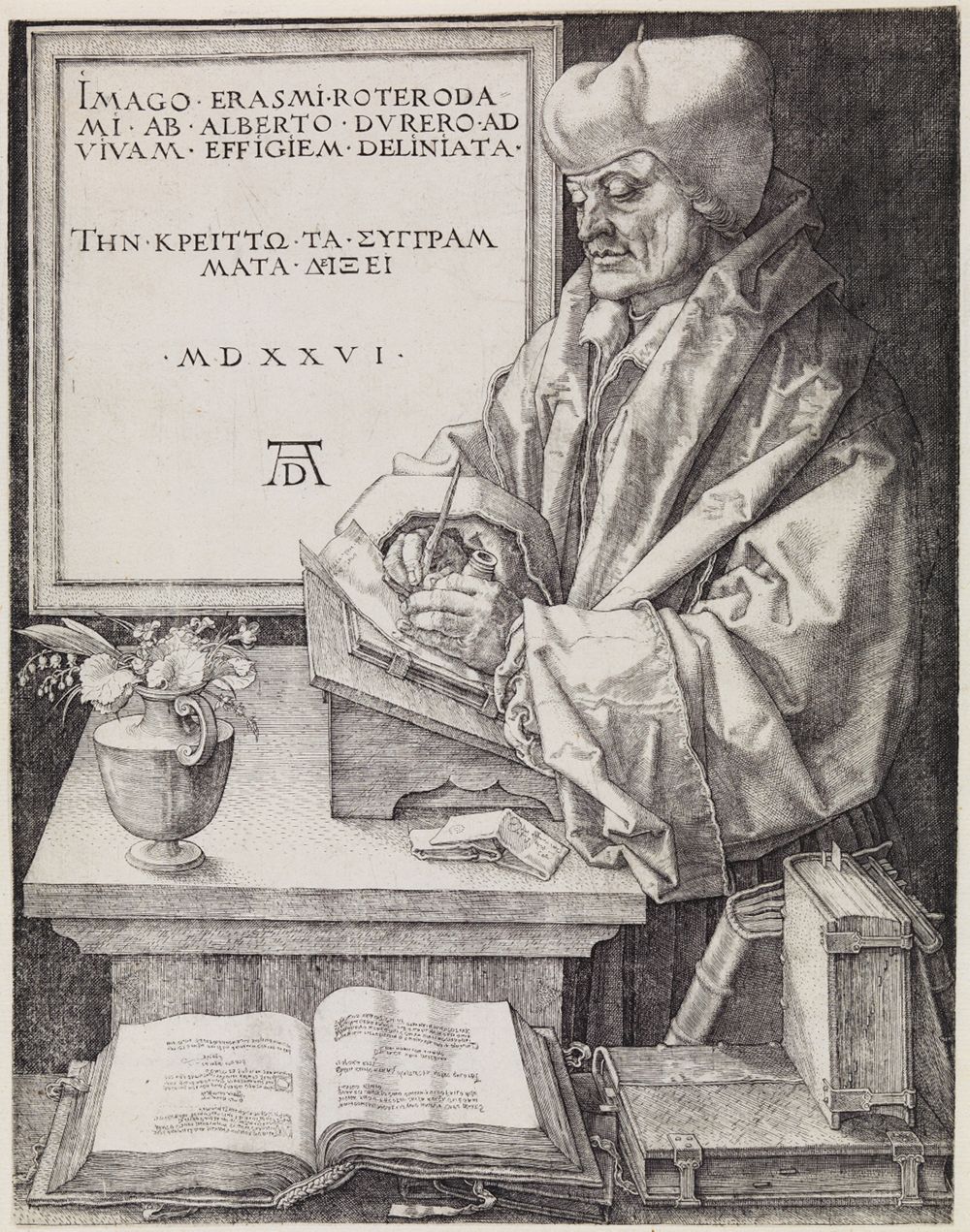 Albrecht Dürer - Erasmus von Rotterdam