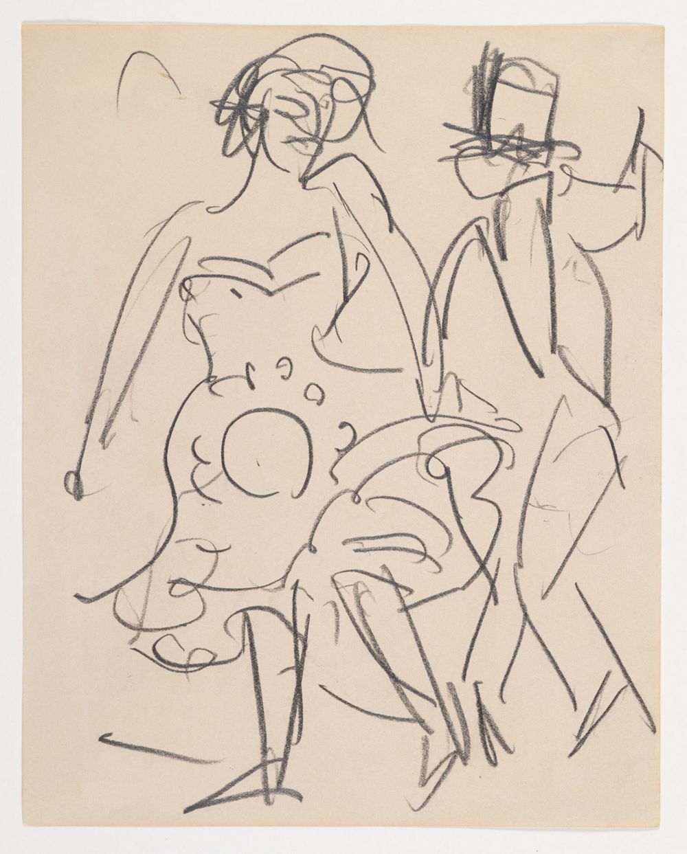 Ernst Ludwig Kirchner - Paar beim Tanz (im Variété)