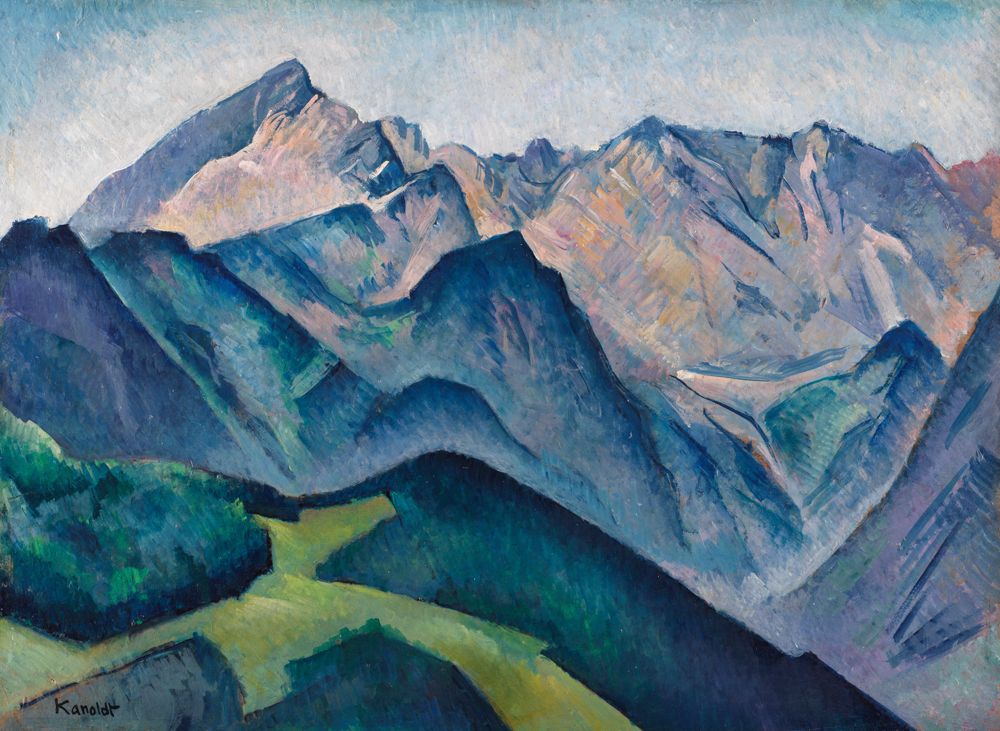 Alexander Kanoldt - Blick auf die Alpspitze