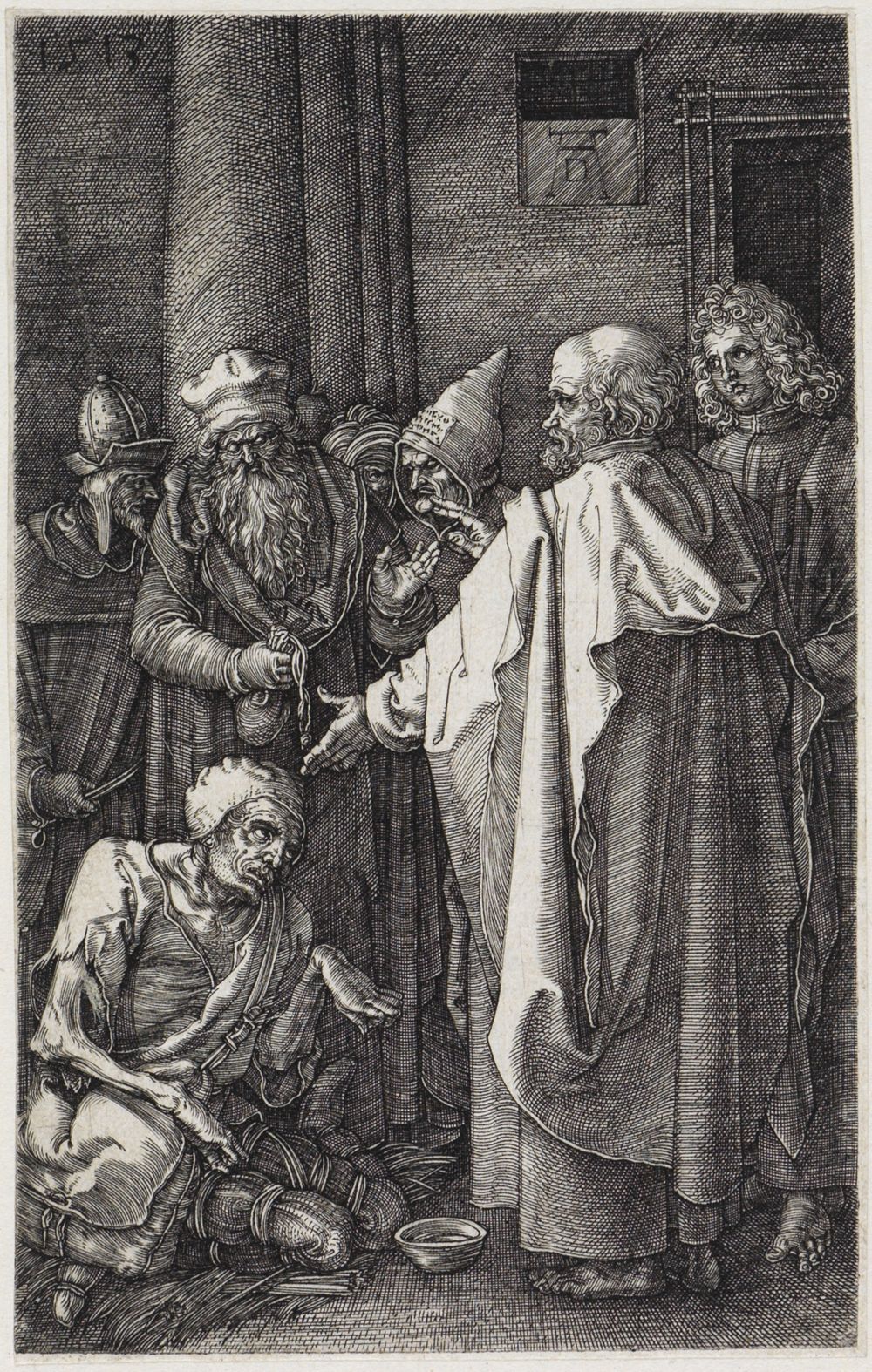 Albrecht Dürer - Petrus und Johannes heilen den Lahmen