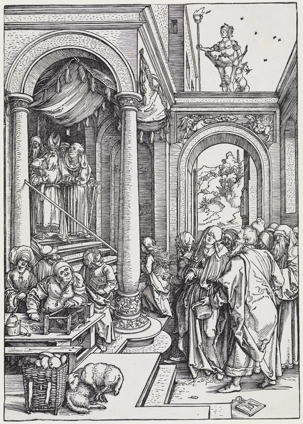 Albrecht Dürer - Mariens Tempelgang