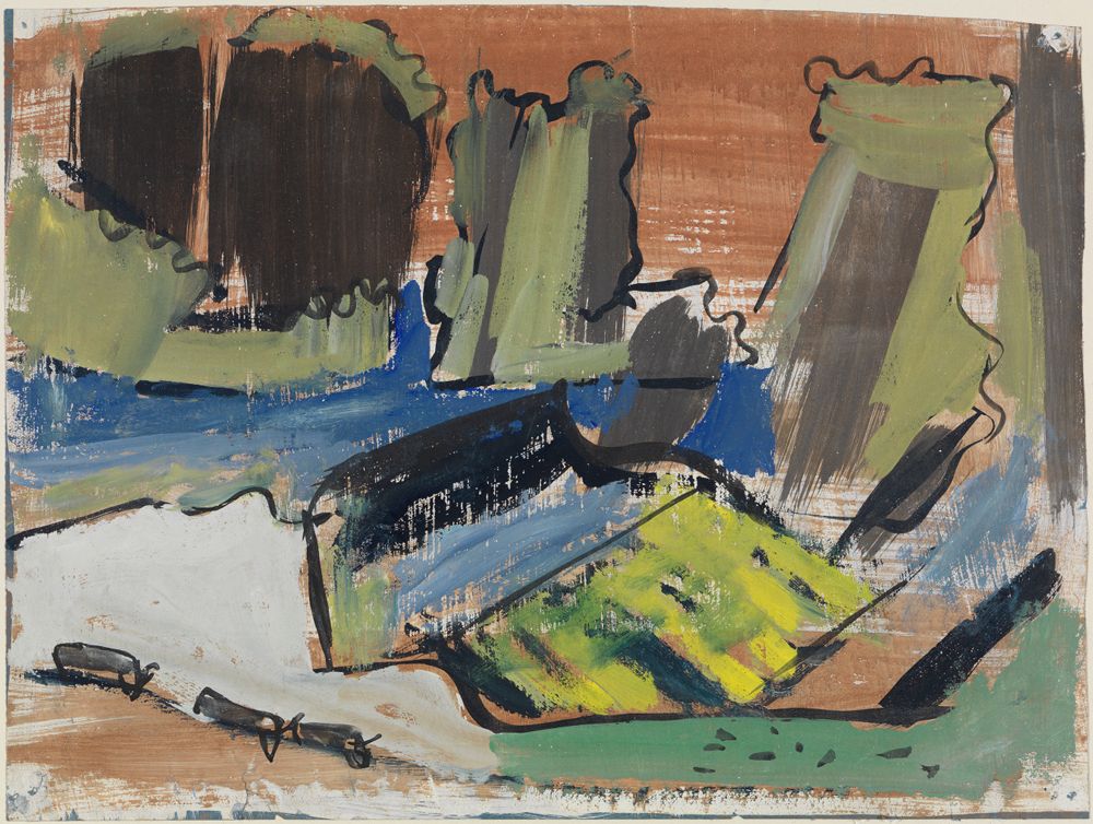 August Babberger - Regenwolken über der Balmalp