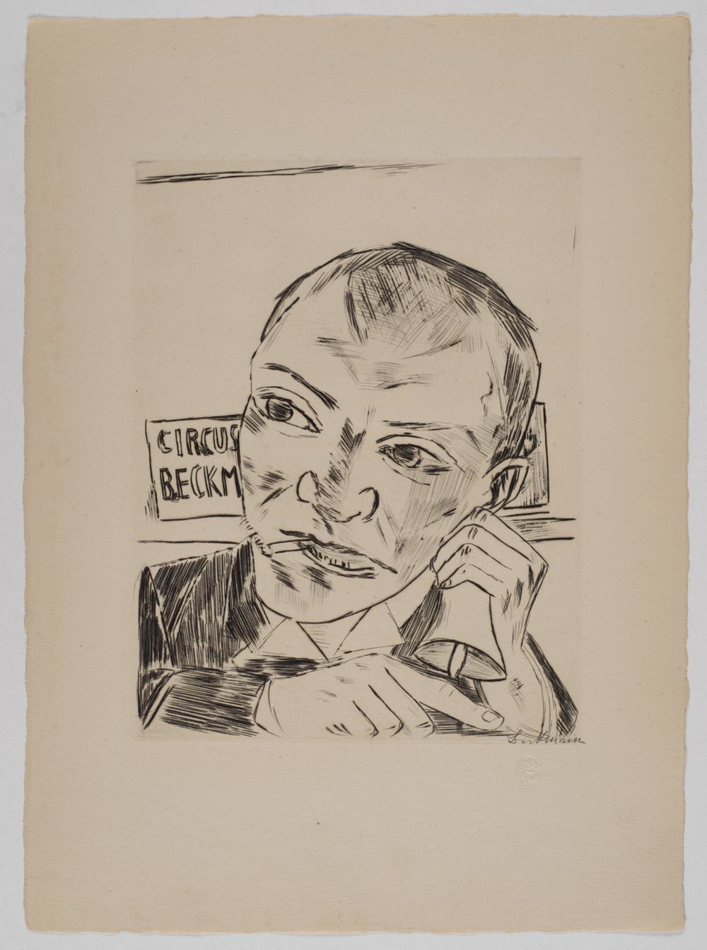 Max Beckmann - Der Ausrufer (Selbstbildnis)