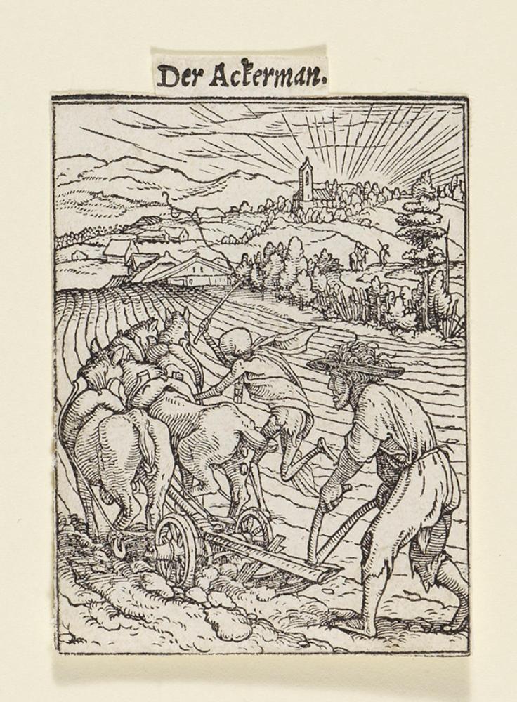Hans Holbein (1497) - Der Ackermann (Totentanz)