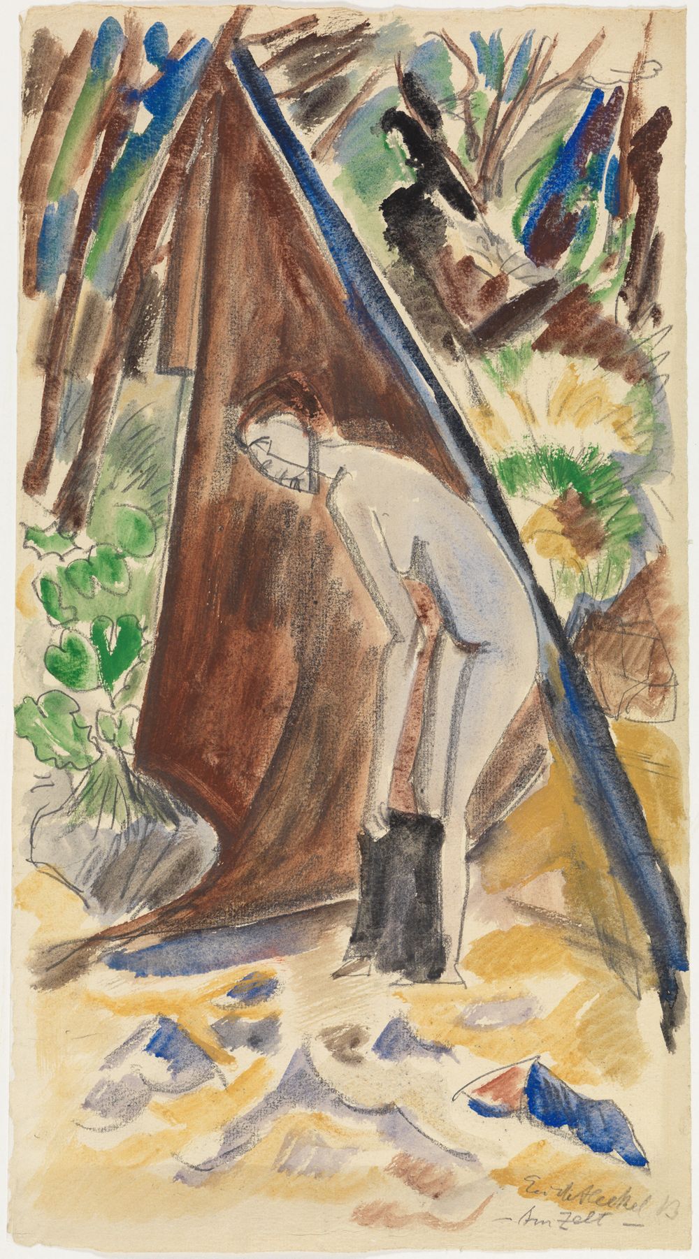 Erich Heckel - Am Zelt