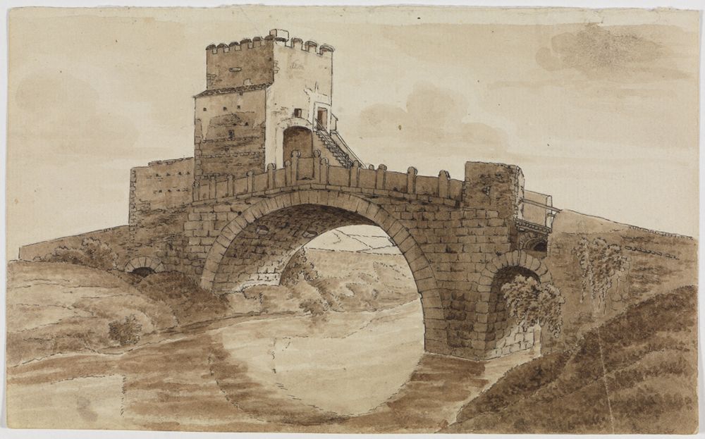 Friedrich Weinbrenner - Der Ponte Salario bei Rom