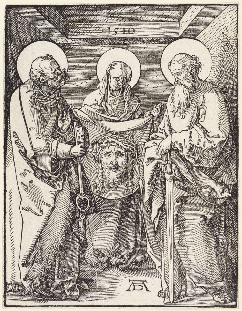 Albrecht Dürer - Veronika zwischen den Heiligen Peter und Paul