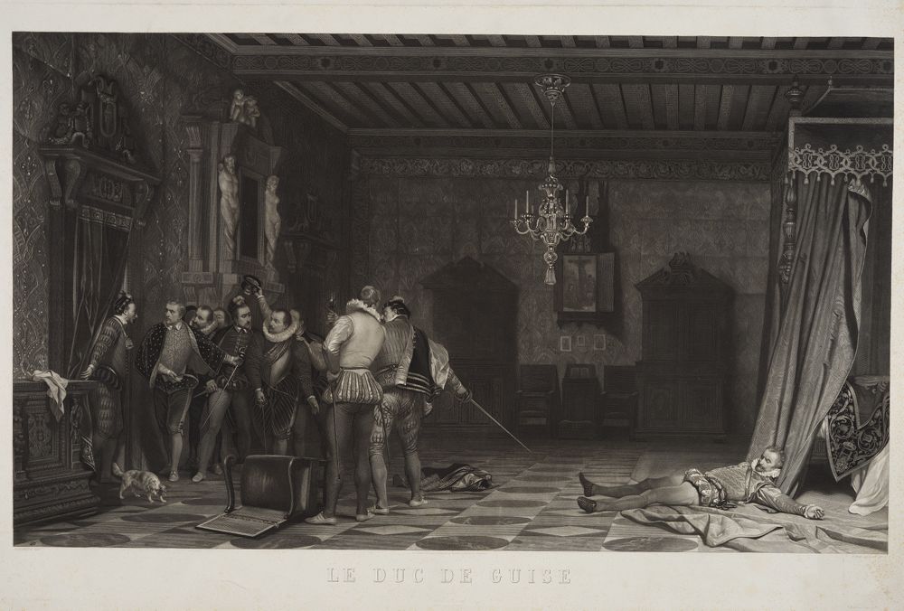 Théophile Victor Desclaux - Die Ermordung des Herzogs von Guise auf dem Reichstag zu Blois