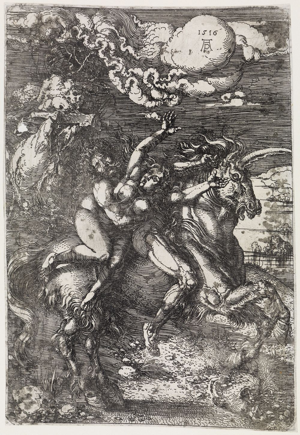 Albrecht Dürer - Die Entführung auf dem Einhorn (Der Raub der Proserpina)