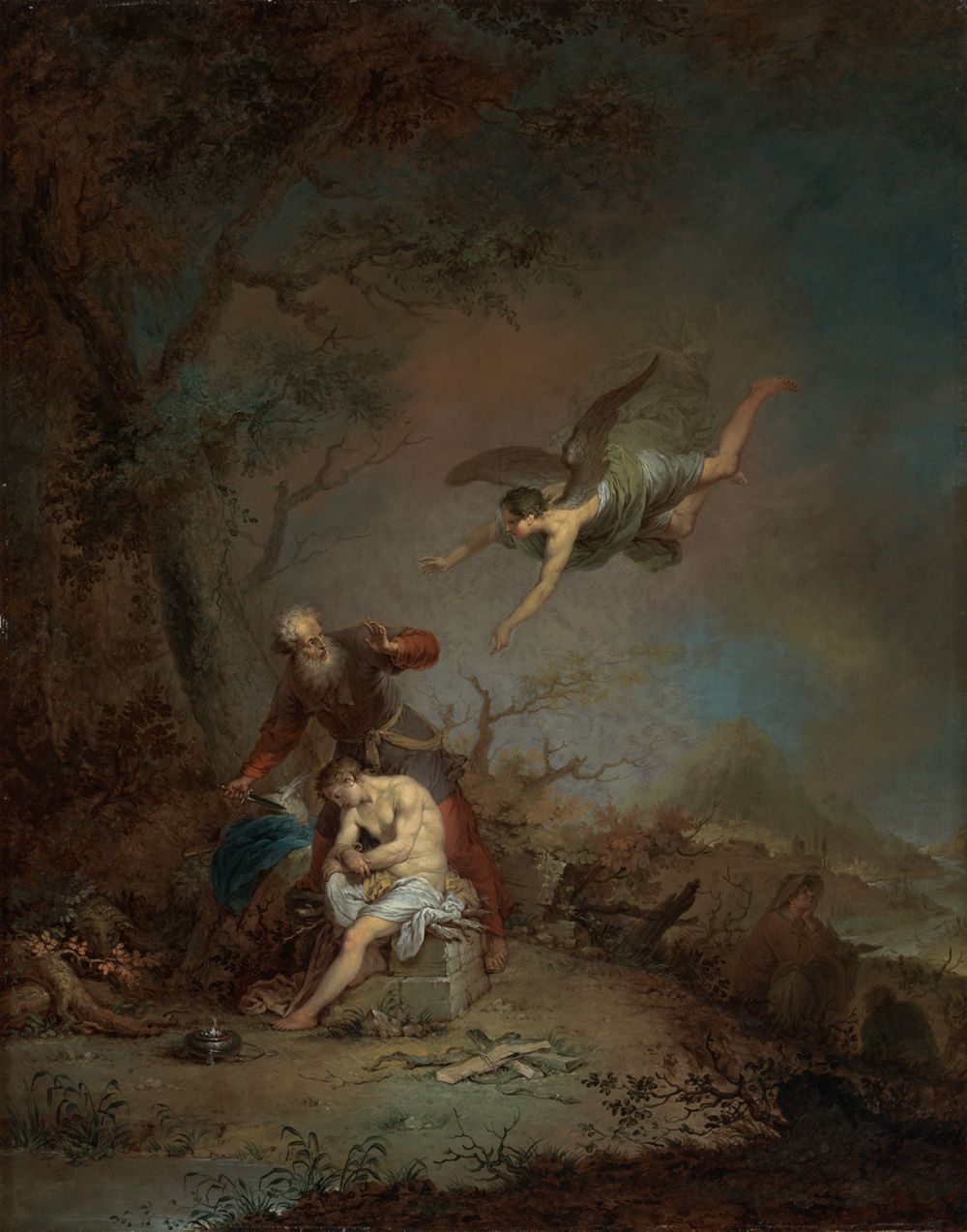 Januarius Zick - Abraham opfert Isaak