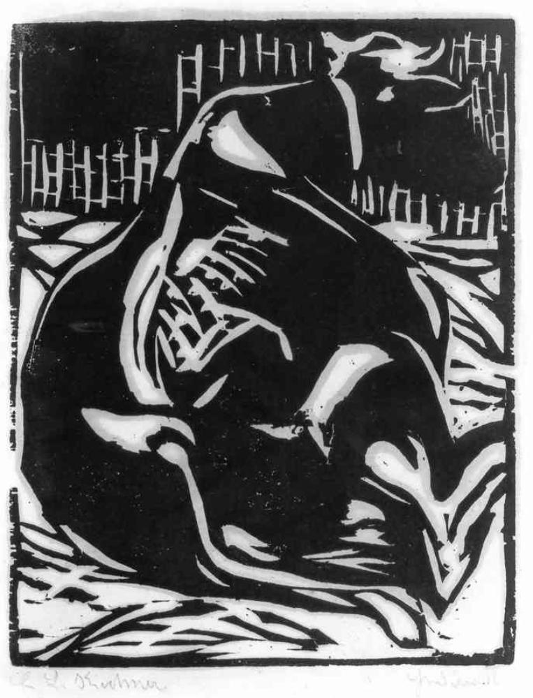Ernst Ludwig Kirchner - Liegende Kuh